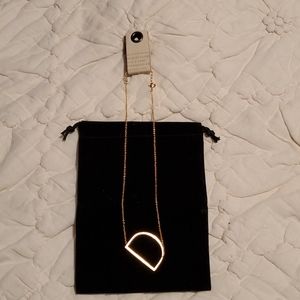 anthropologie initial D necklace